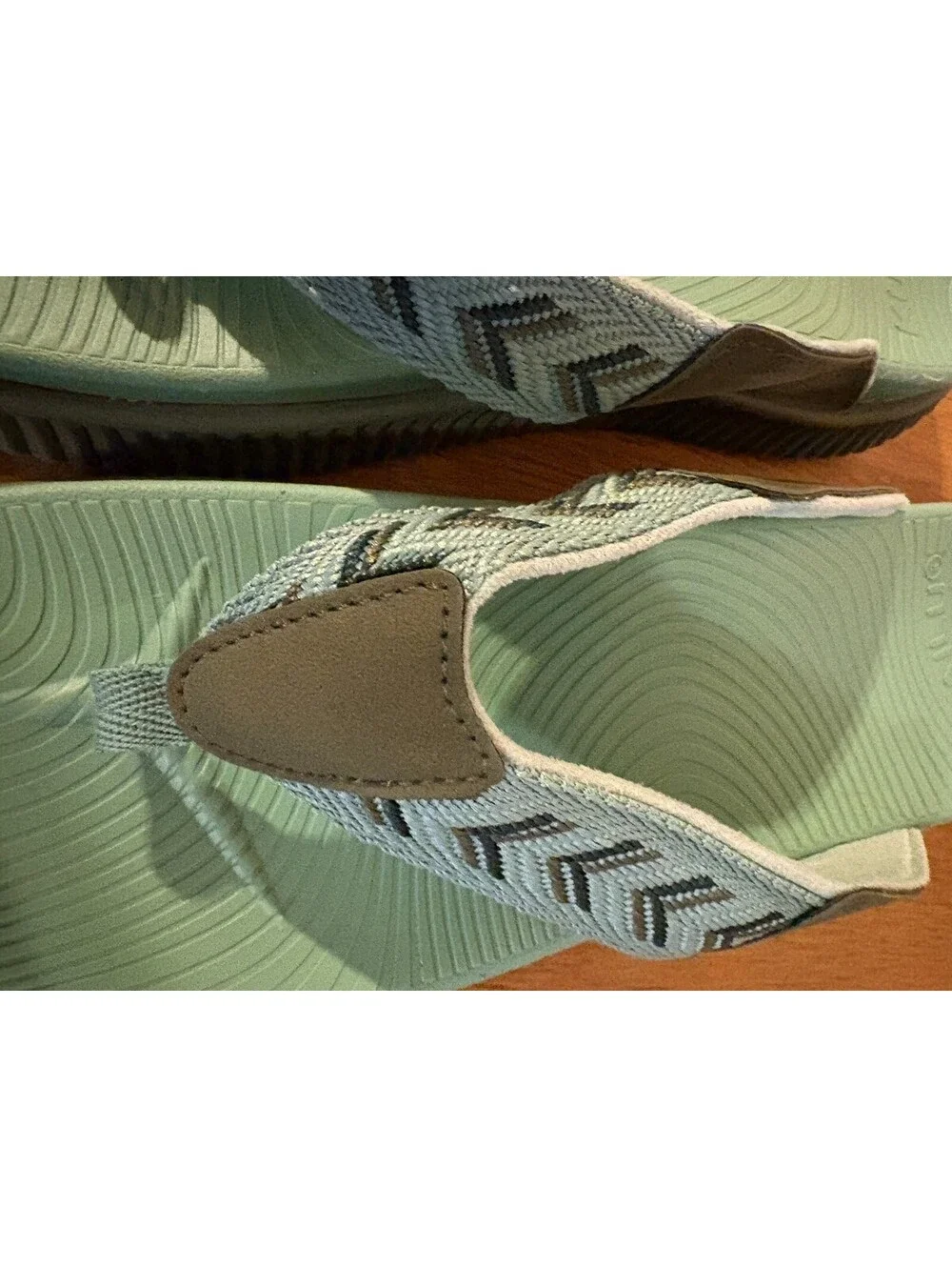 Kuaillu Women's Green Sandal Flip Flops Size US 8.5 EU 39